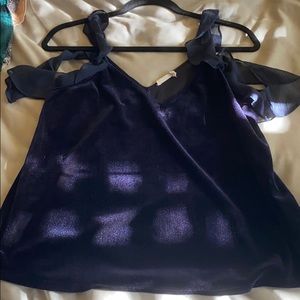 Lush Navy velour cami